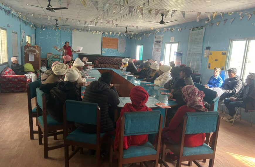 केदारस्युँ गाउँपालिकामा सबल विश्व दृष्टिकोण सम्बन्धि ३ दिने तालिम…