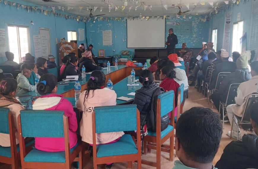 केदारस्यु गाउँपालिकामा स्थानिय स्राेत व्यक्ति पहिचान तथा त्रैमासिक समीक्षा सम्पन्न…