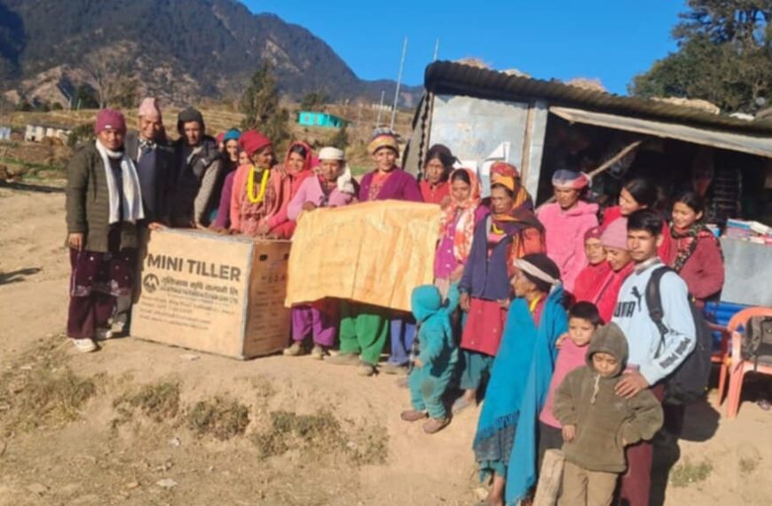 केदारस्युँमा विपत्त जोखिम न्यूनीकरण तथा स्टेचर वितरण कार्यक्रम सञ्चालन