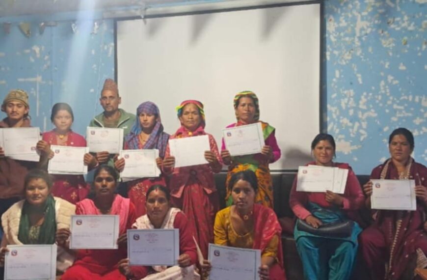 केदारस्युँ गाउँपालिकामा ७५ उत्पादक समुहहरूको विधिवत् दर्ता