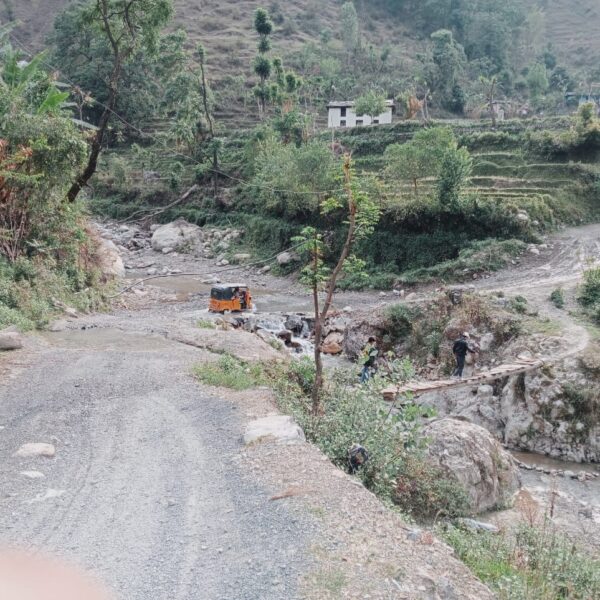 रातागडा खोलामा पुल अभावले बागथला–बिजगडा सडक वर्षातमा अवरुद्ध हुने चिन्ता