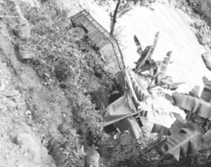 केदारस्युँको नारुगौडामा ट्याक्टर दुर्घटना, चालक सामान्य घाइते