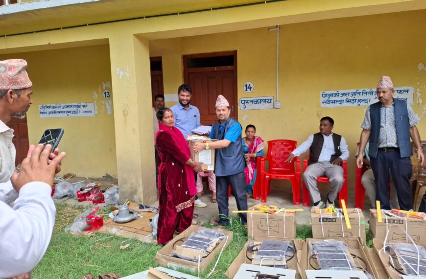 बुंगलमा परम्परागत पेशाको आधुनिकरण गर्न विभिन्न तालिम र सामाग्री वितरण